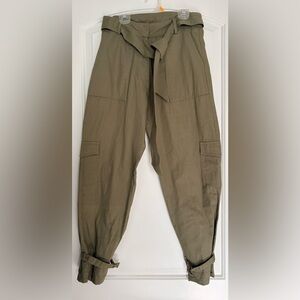 Cleobella Olive Green Tie-Waist Pants